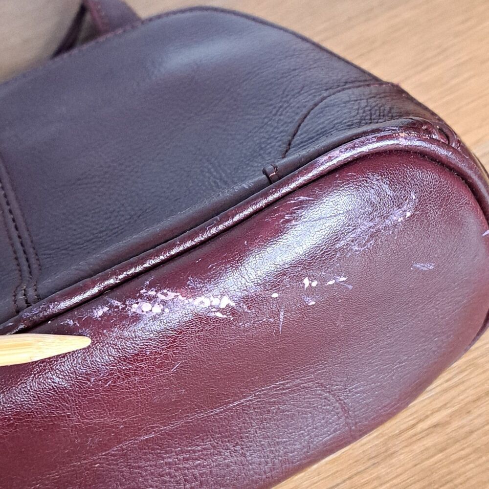 Latico Burgundy Leather Crossbody Bag - Picture 6 of 15